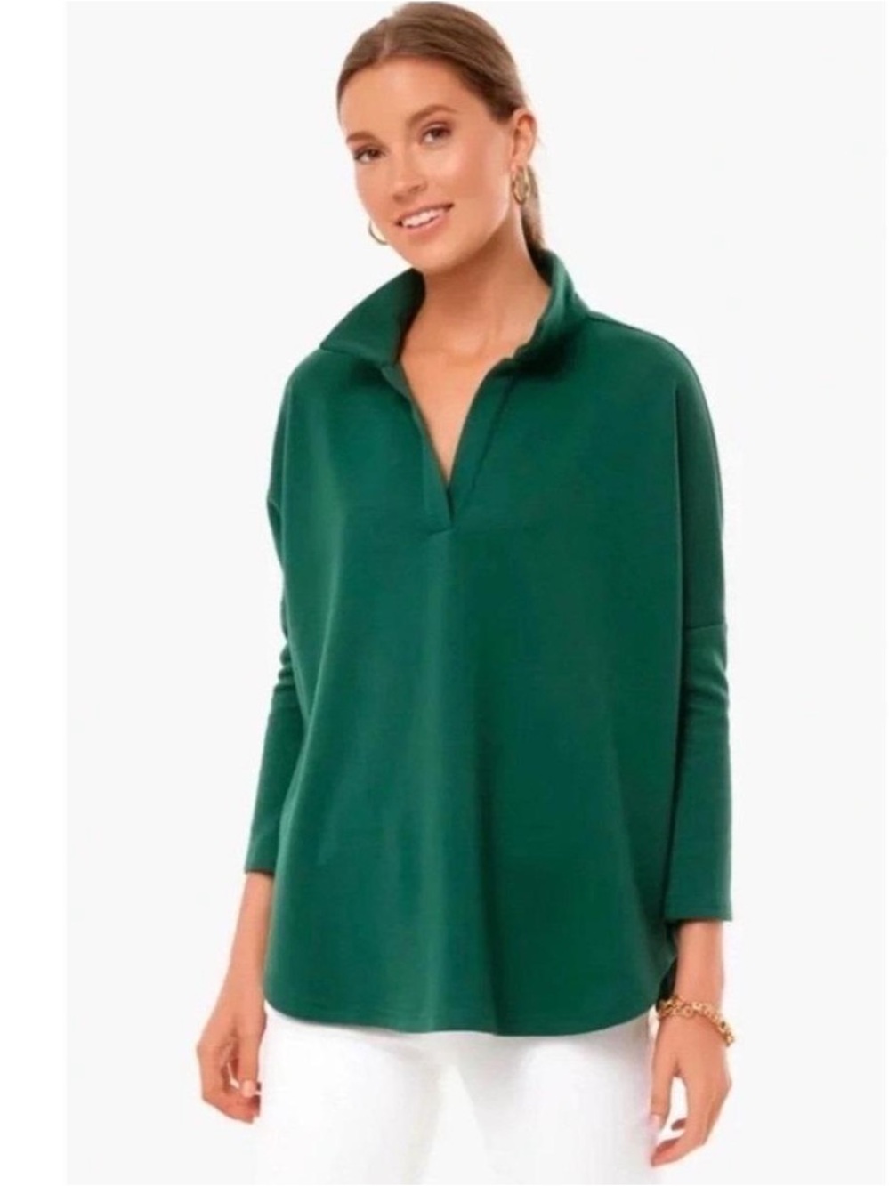 Tuckernuck Pomander Place Easy Polo Sweatshirt. Size M/L.